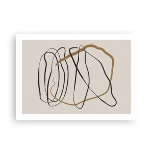 Affiche - Poster - Composition – danse en boucle - 70x50 cm