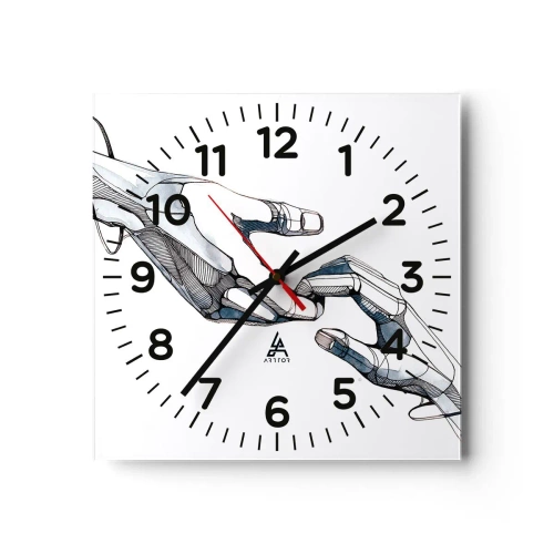 Horloge murale - Pendule murale - Un bon geste - 40x40 cm