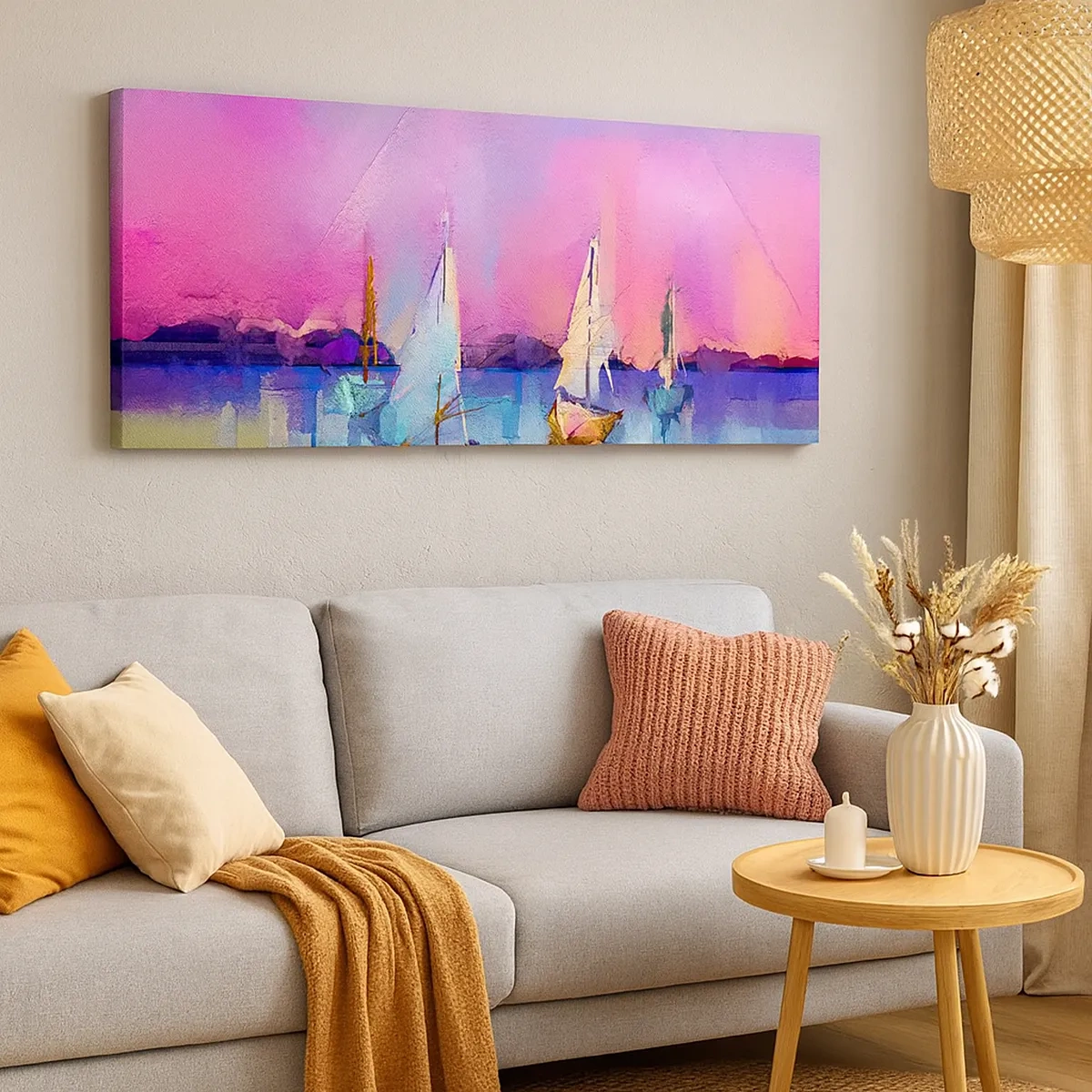 Impression sur toile - Image sur toile - Direction: les eaux larges - 30x30 cm