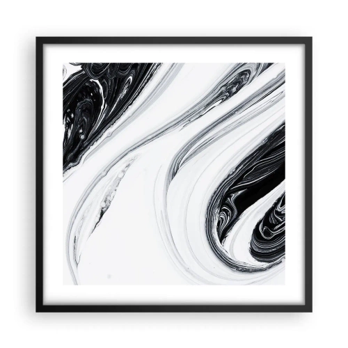 Affiche dans un cadre noir - Poster - Une combinaison d'opposés - 50x50 cm