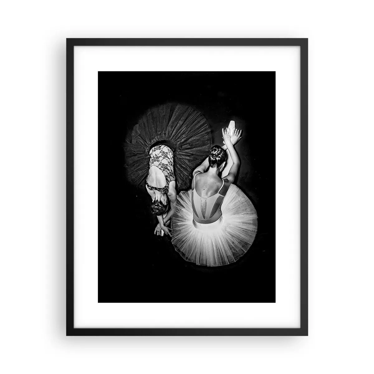 Affiche dans un cadre noir - Poster - Jin et jang – équilibre idéal - 40x50 cm