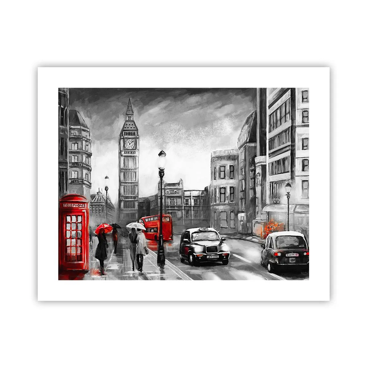 Affiche - Poster - Pas du tout une ville grise - 50x40 cm