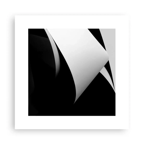 Affiche - Poster - Plans de lumière venus des profondeurs de l'ombre - 30x30 cm