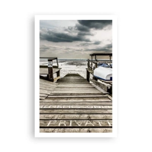 Affiche - Poster - Plage de minuit - 61x91 cm