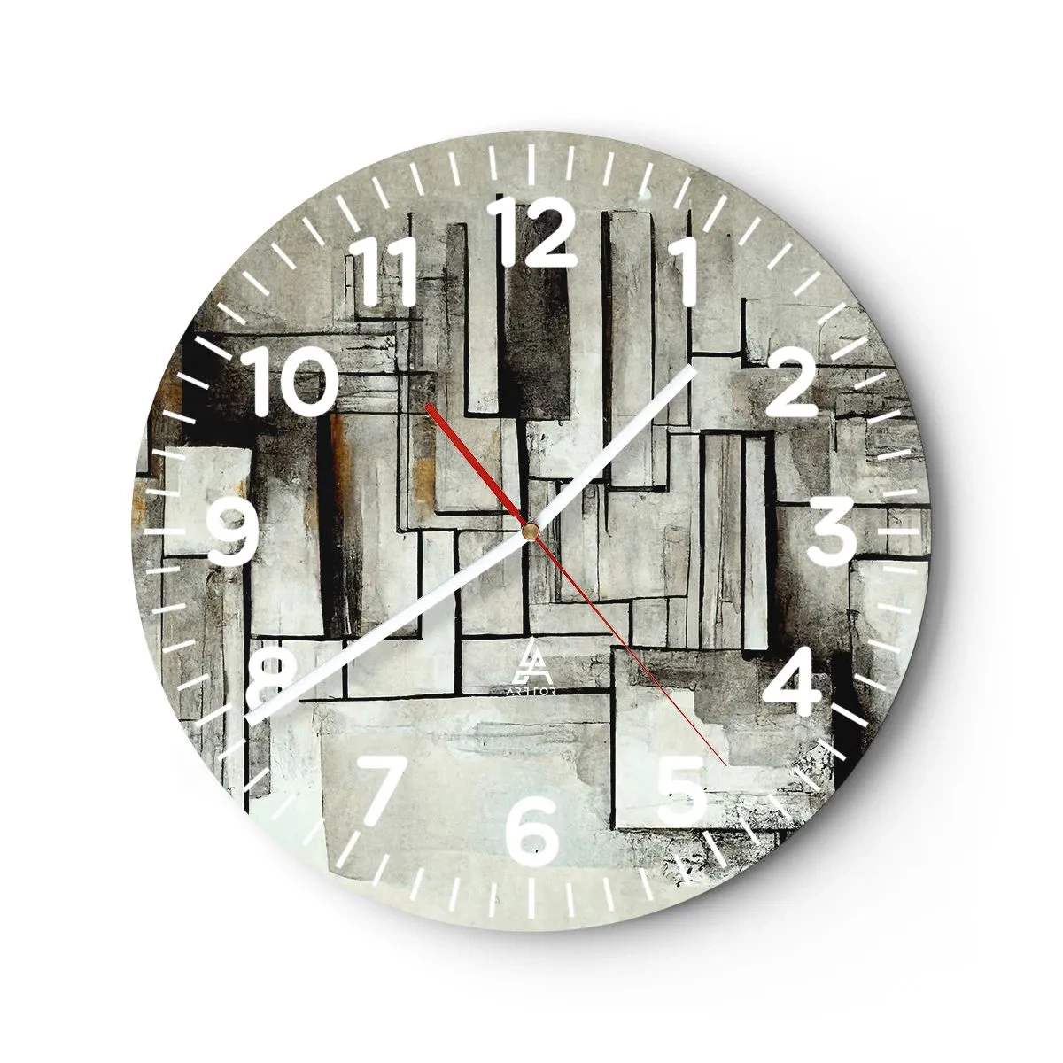 Horloge murale - Pendule murale - Le pouvoir de la simplicité - 30x30 cm