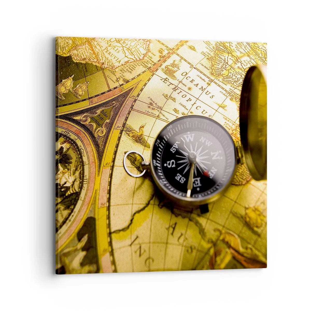 Impression sur toile - Image sur toile - Ou peut-être jusqu'au bout du monde ? - 70x70 cm