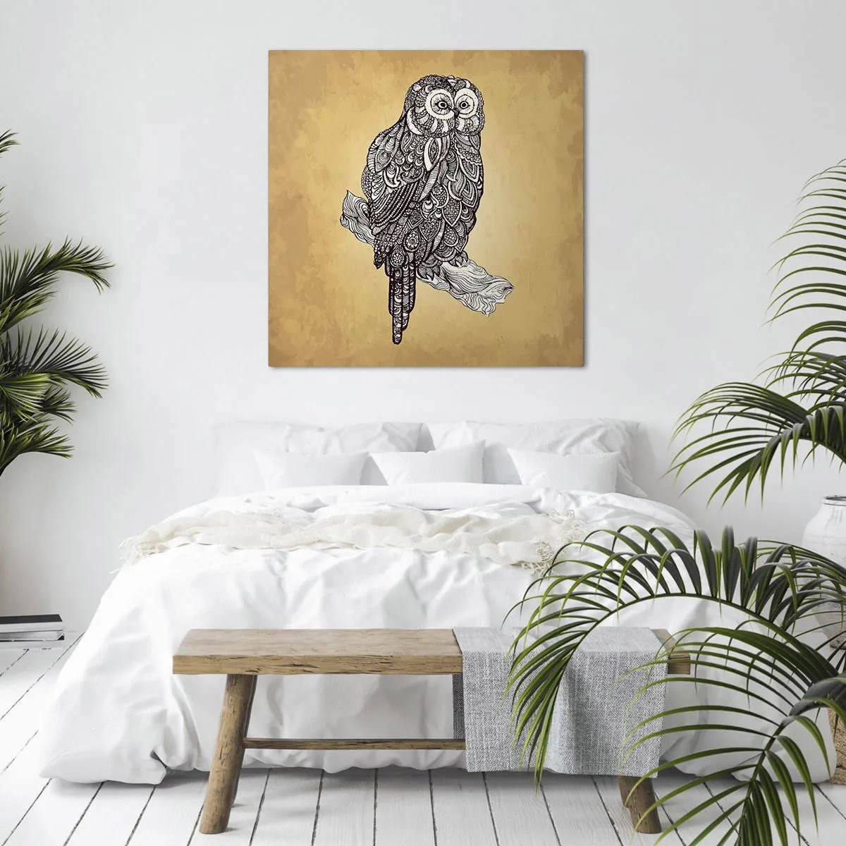 Impression sur toile - Image sur toile - Ornements complexes de sagesse - 70x70 cm