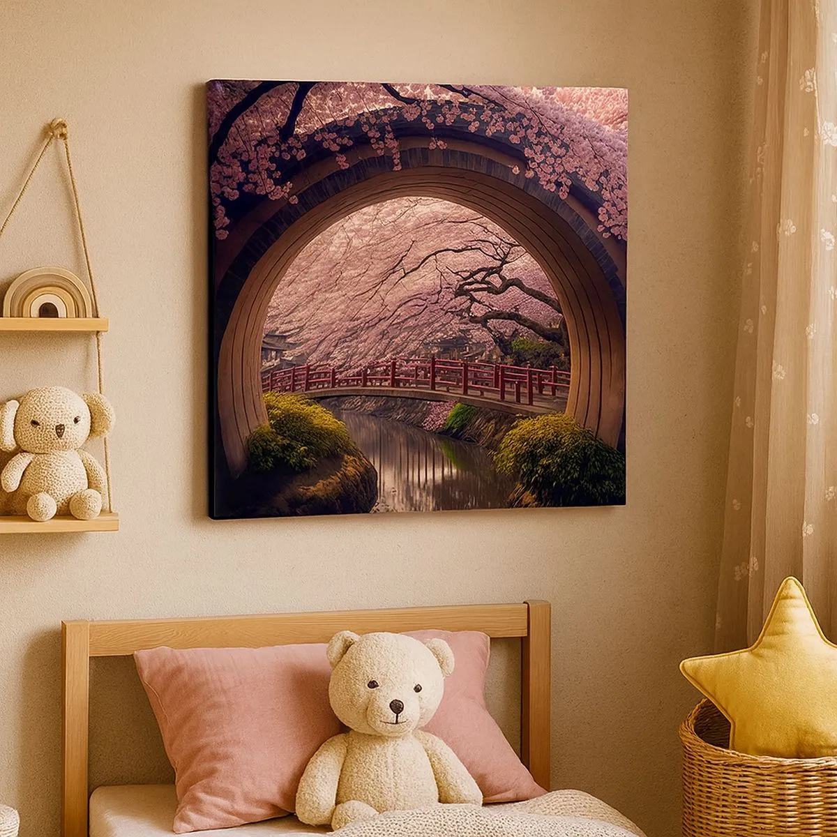 Impression sur toile - Image sur toile - Printemps japonais - 30x30 cm