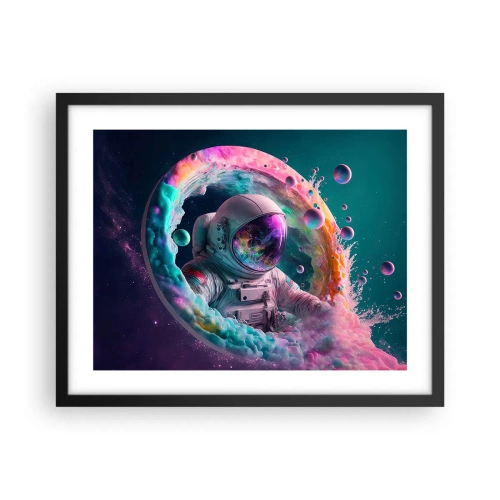 Affiche dans un cadre noir - Poster - porte des étoiles - 50x40 cm