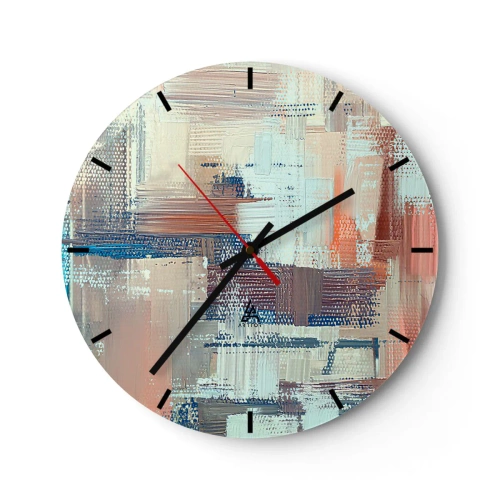 Horloge murale - Pendule murale - Atteindre la lumière - 40x40 cm