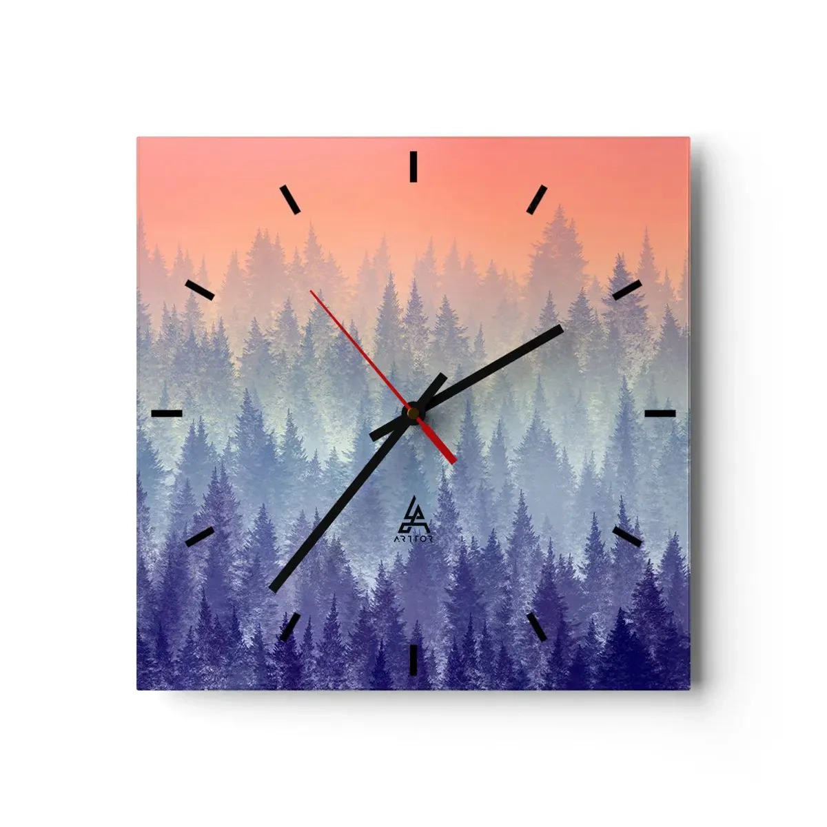 Horloge murale - Pendule murale - Haut, plus haut, vers le ciel - 40x40 cm