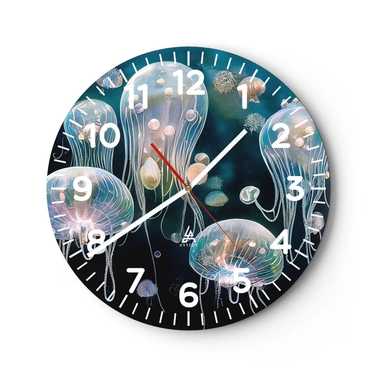 Horloge murale - Pendule murale - Ballon sous-marin - 30x30 cm