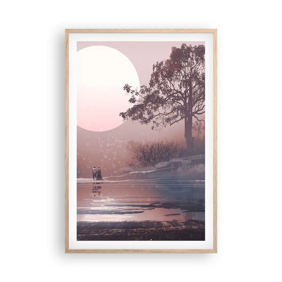 Affiche dans un chêne clair - Poster - Merveilles de la nuit - 61x91 cm