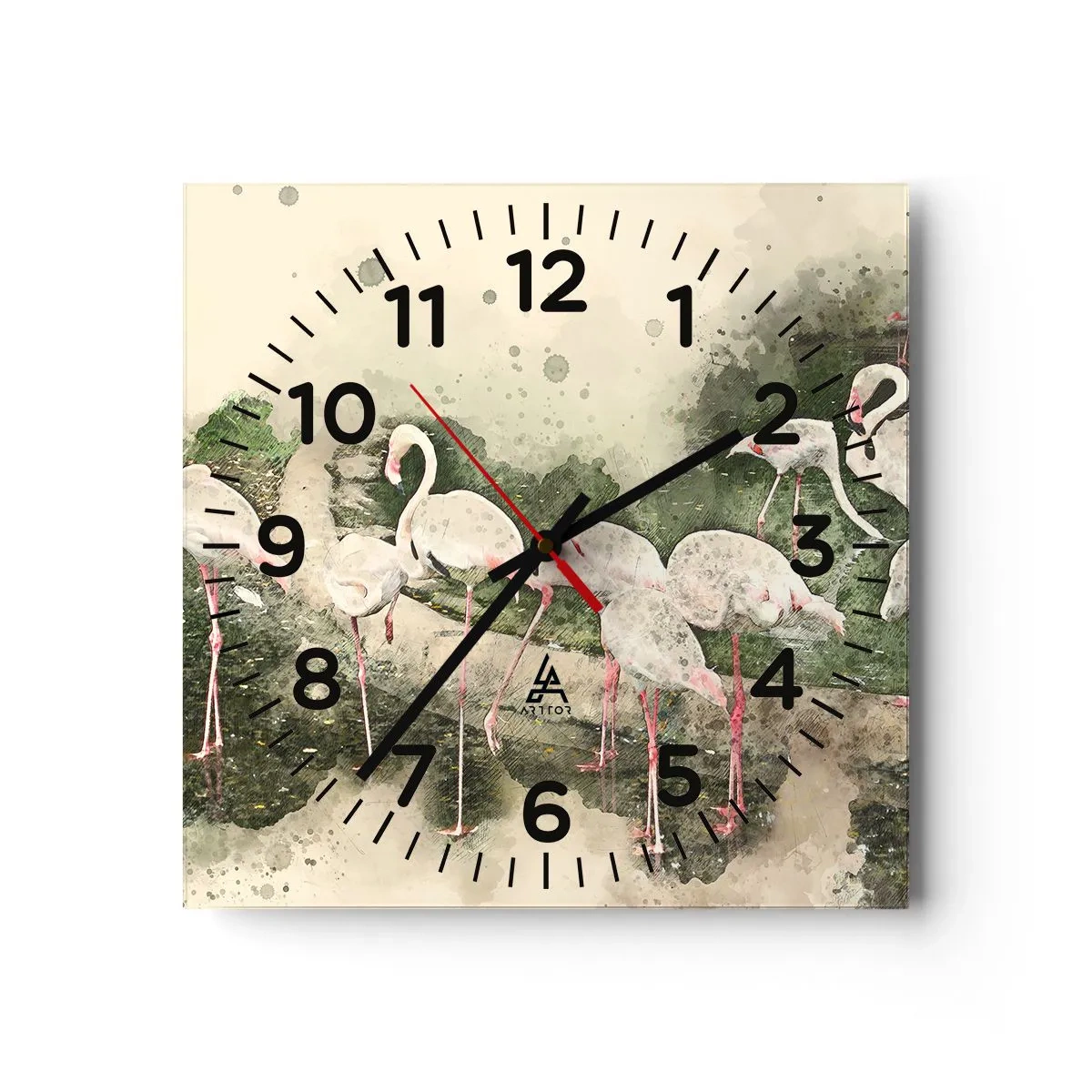 Horloge murale - Pendule murale - Rêve exotique - 40x40 cm