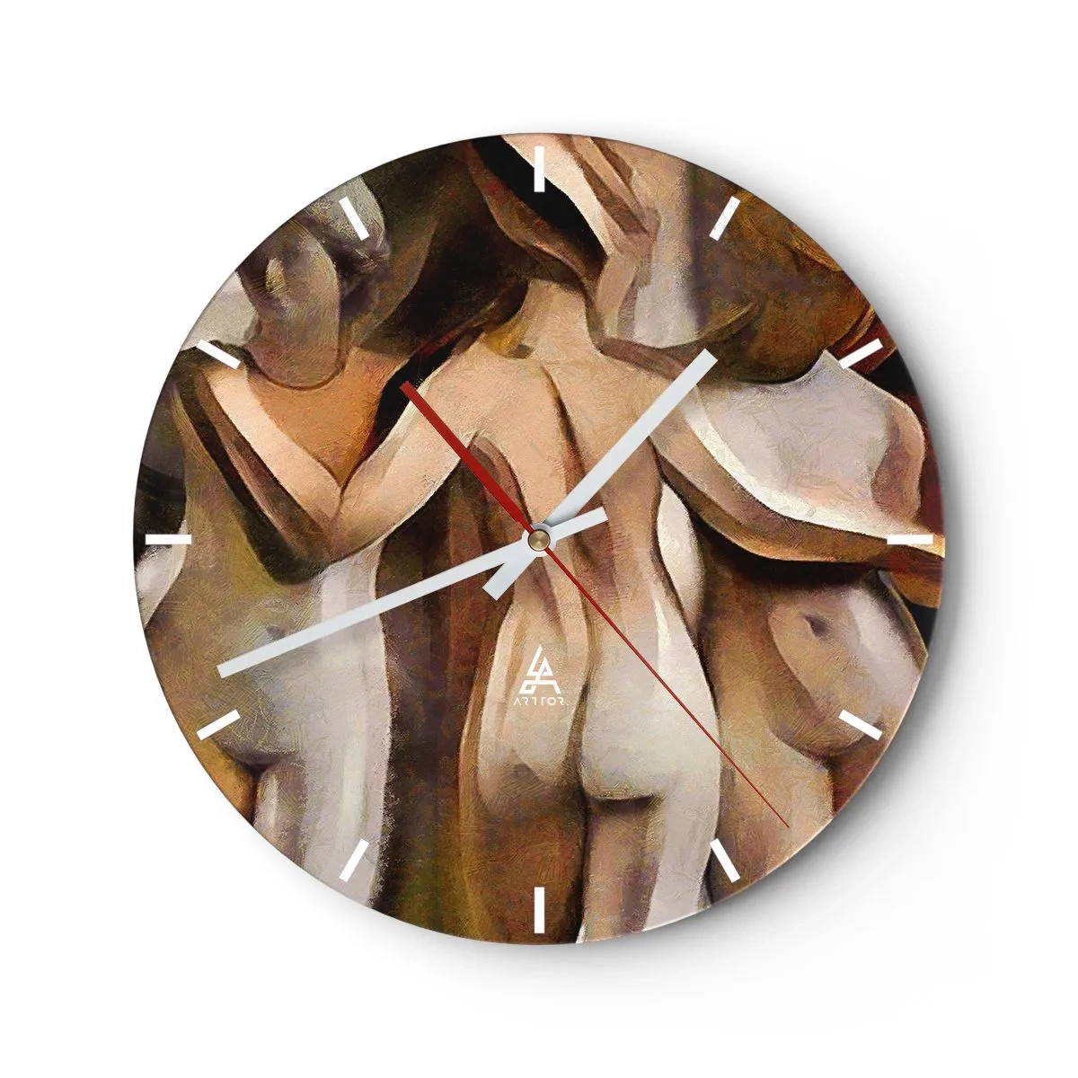 Horloge murale - Pendule murale - Trois Grâces 2.0 - 40x40 cm