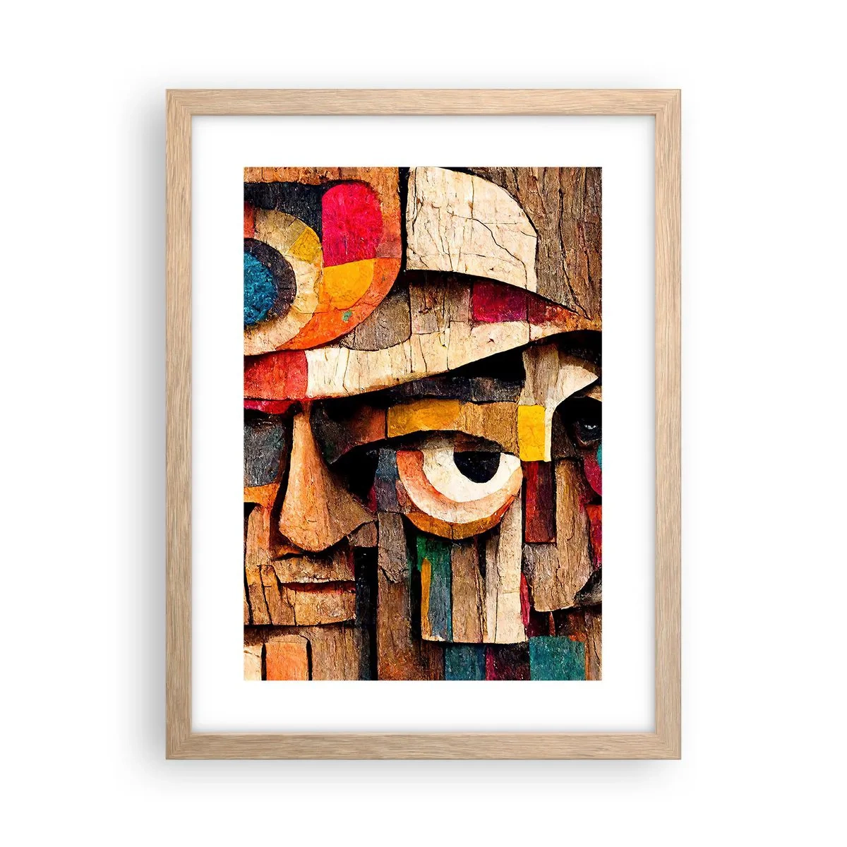 Affiche dans un chêne clair - Poster - Je te vois… - 30x40 cm