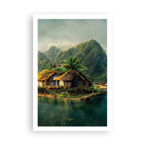Affiche - Poster - Paradis tropical - 61x91 cm