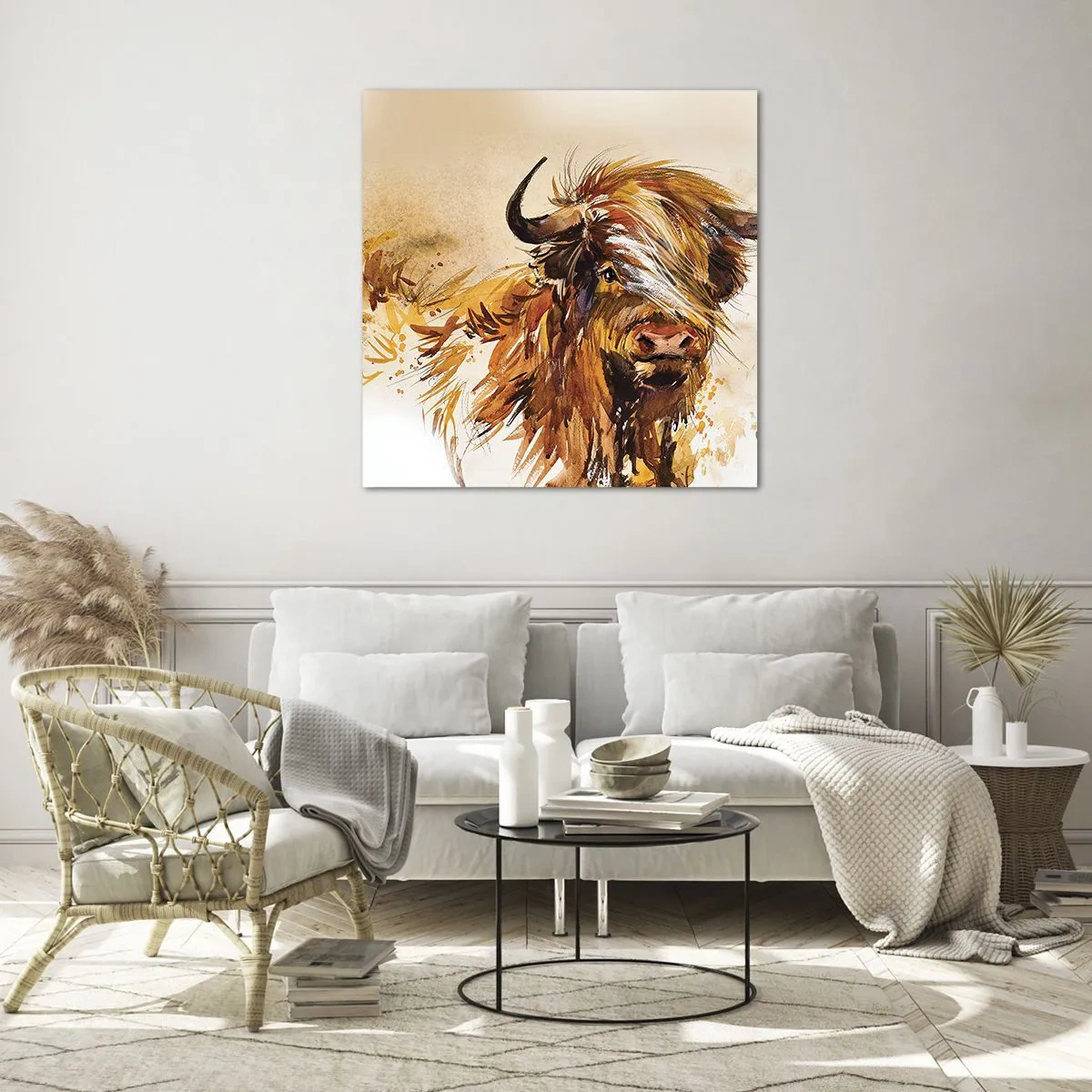 Impression sur verre - Image sur verre - Fierté du chasseur - 30x30 cm