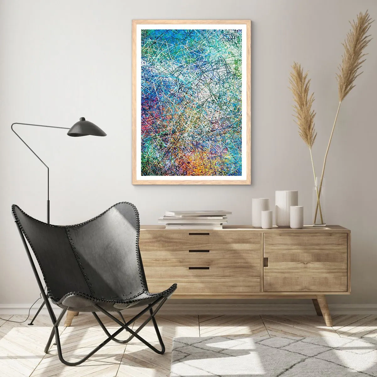 Affiche dans un chêne clair - Poster - Ce n'est pas si simple - 50x70 cm