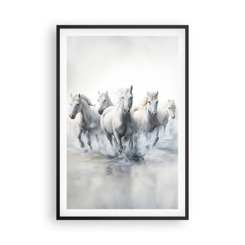 Affiche dans un cadre noir - Poster - Magie blanche - 61x91 cm