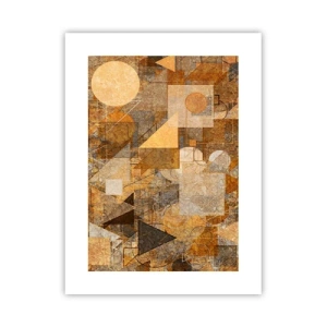 Affiche - Poster - Étude cubique de marron - 30x40 cm