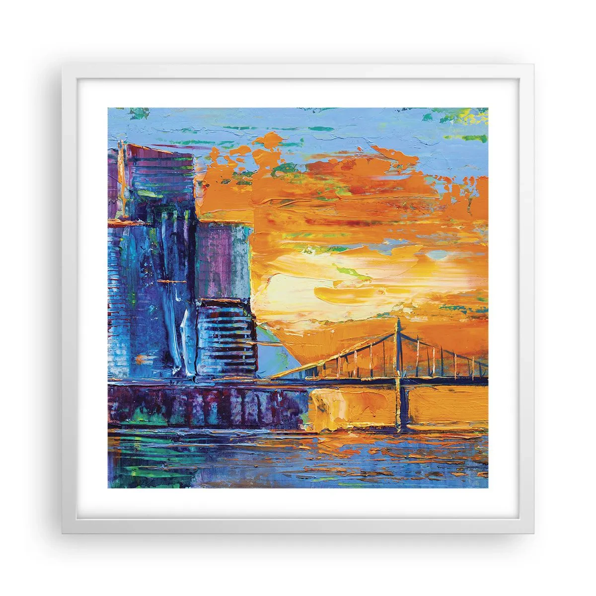 Affiche dans un cadre blanc - Poster - Culture et nature - 50x50 cm