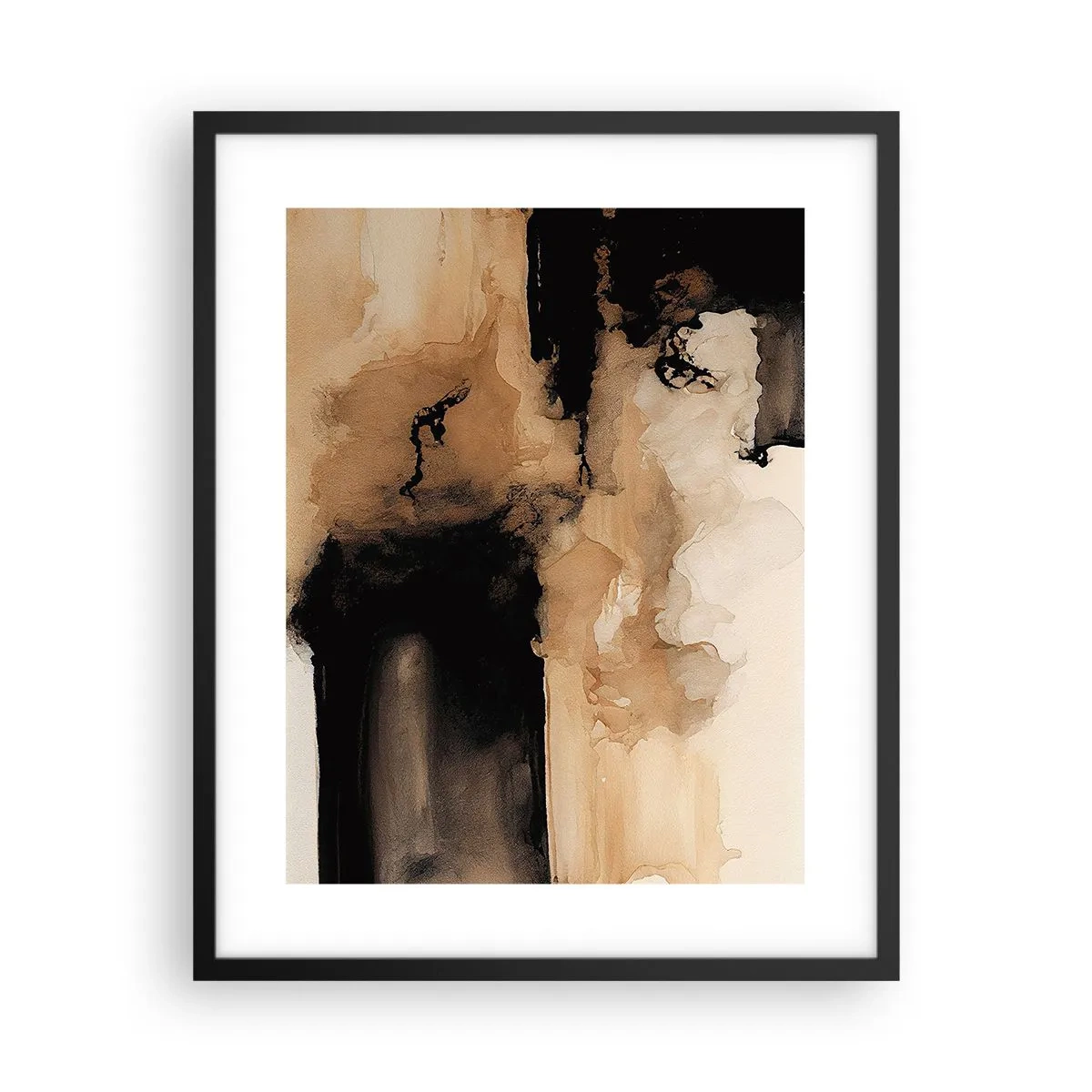 Affiche dans un cadre noir - Poster - Une abstraction intrigante - 40x50 cm