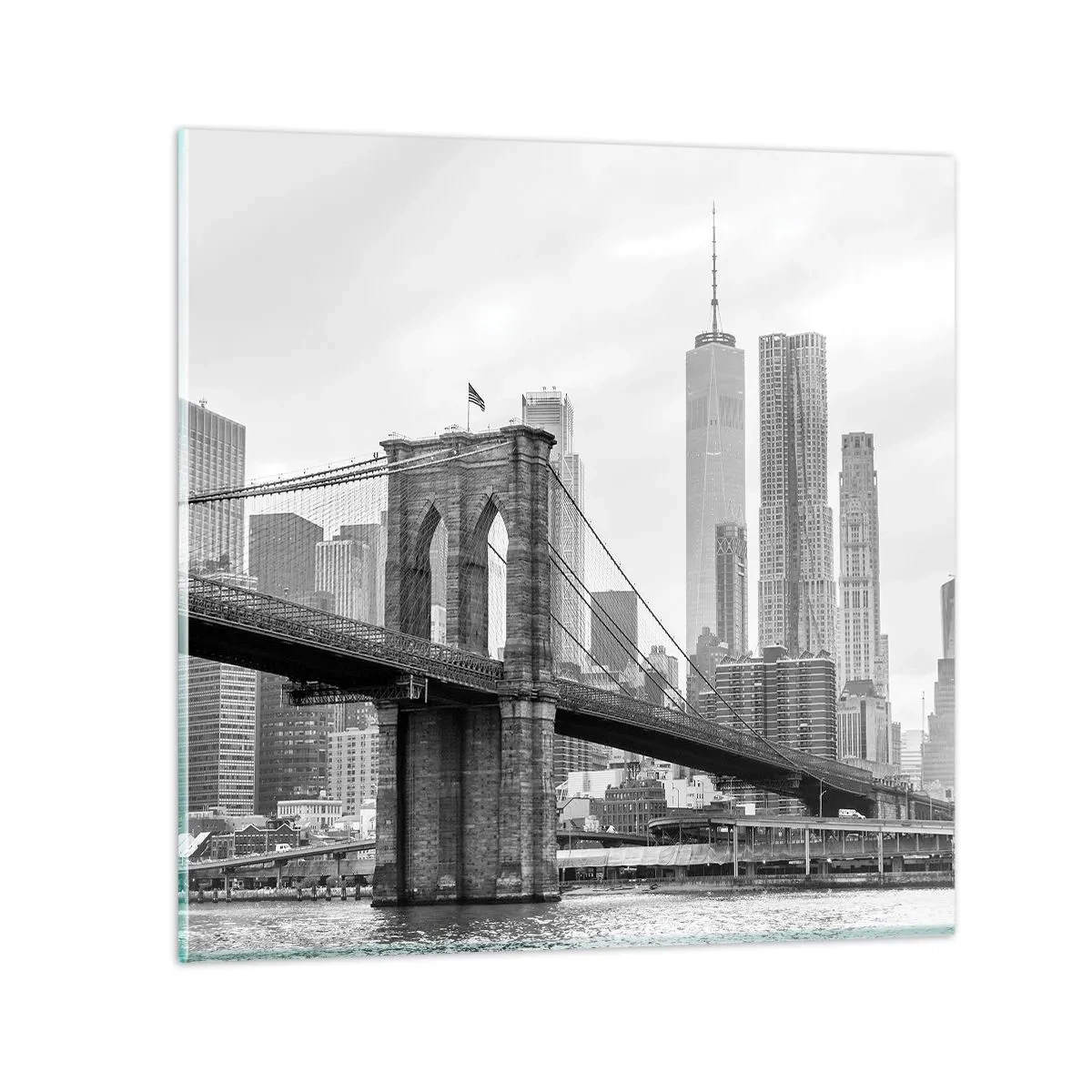 Impression sur verre - Image sur verre - Climat New-Yorkais - 60x60 cm