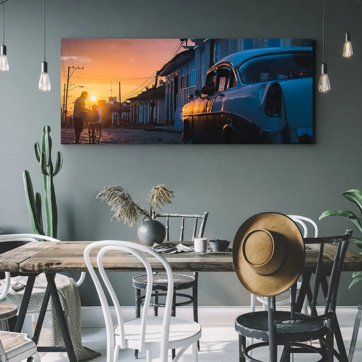 Impression sur toile - Image sur toile - Ici, le temps ralentit - 90x30 cm