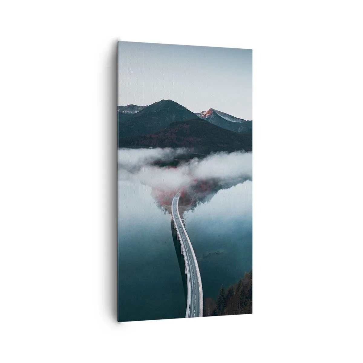 Impression sur toile - Image sur toile - Sur une eau aussi lisse qu'un miroir - 65x120 cm