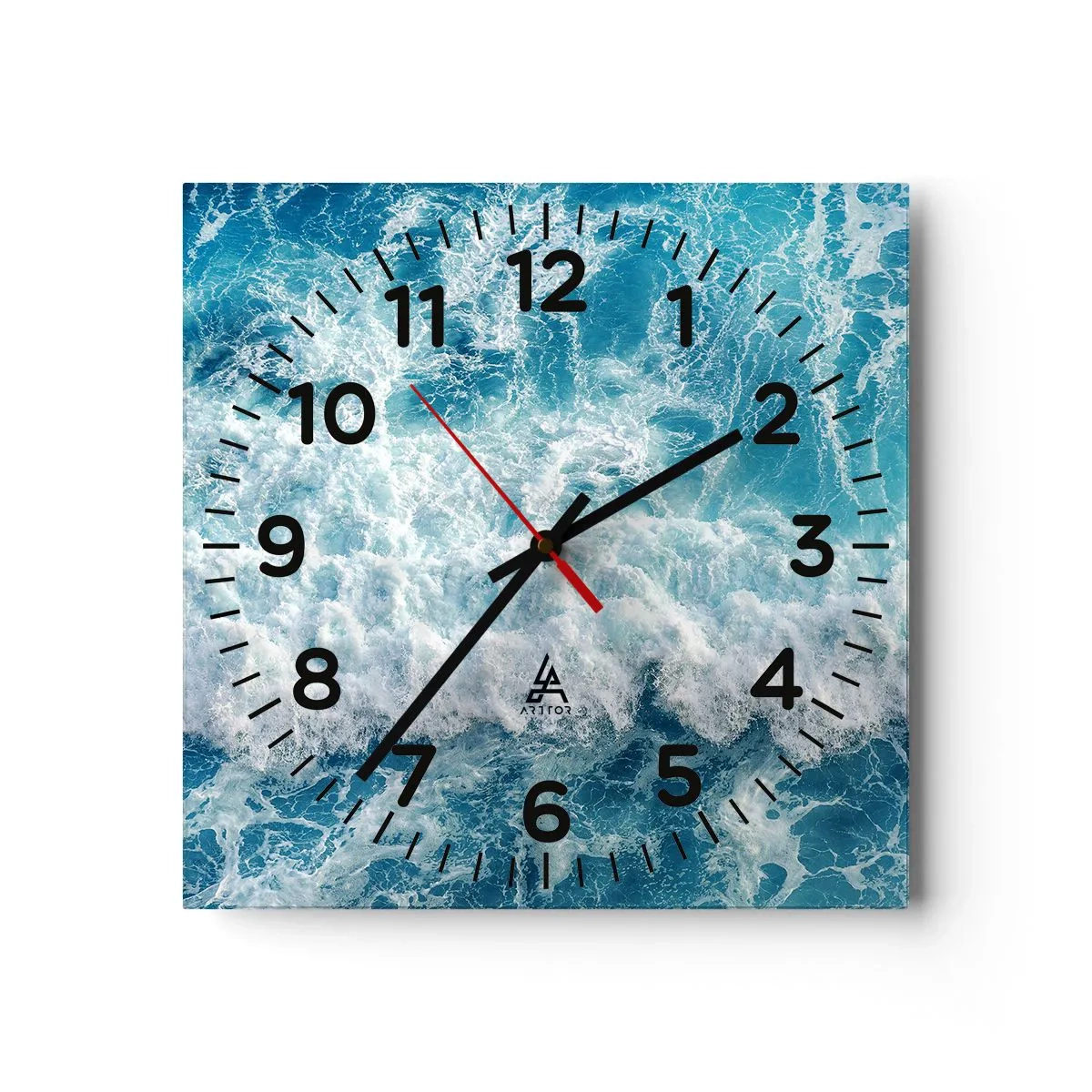 Horloge murale - Pendule murale - Joyeusement et en sautant - 40x40 cm