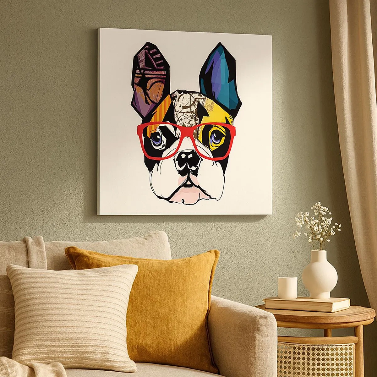 Impression sur toile - Image sur toile - Intellectuel - 30x30 cm