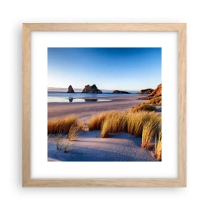 Affiche dans un chêne clair - Poster - Pour les chercheurs de paix - 30x30 cm