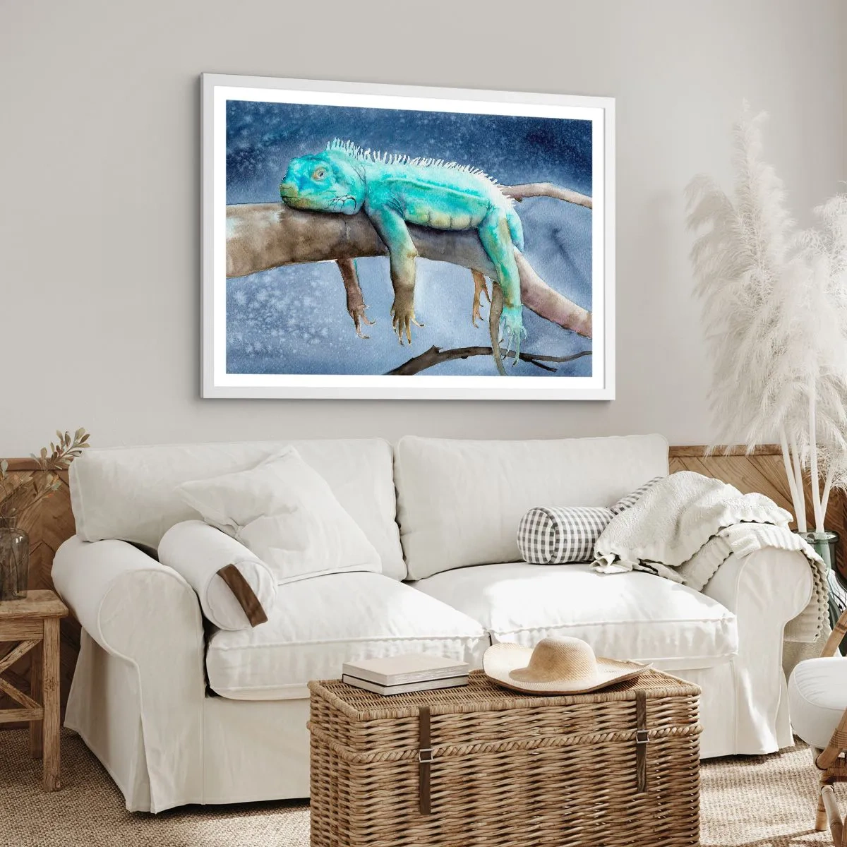 Affiche dans un cadre blanc - Poster - Tout va bien! - 40x30 cm