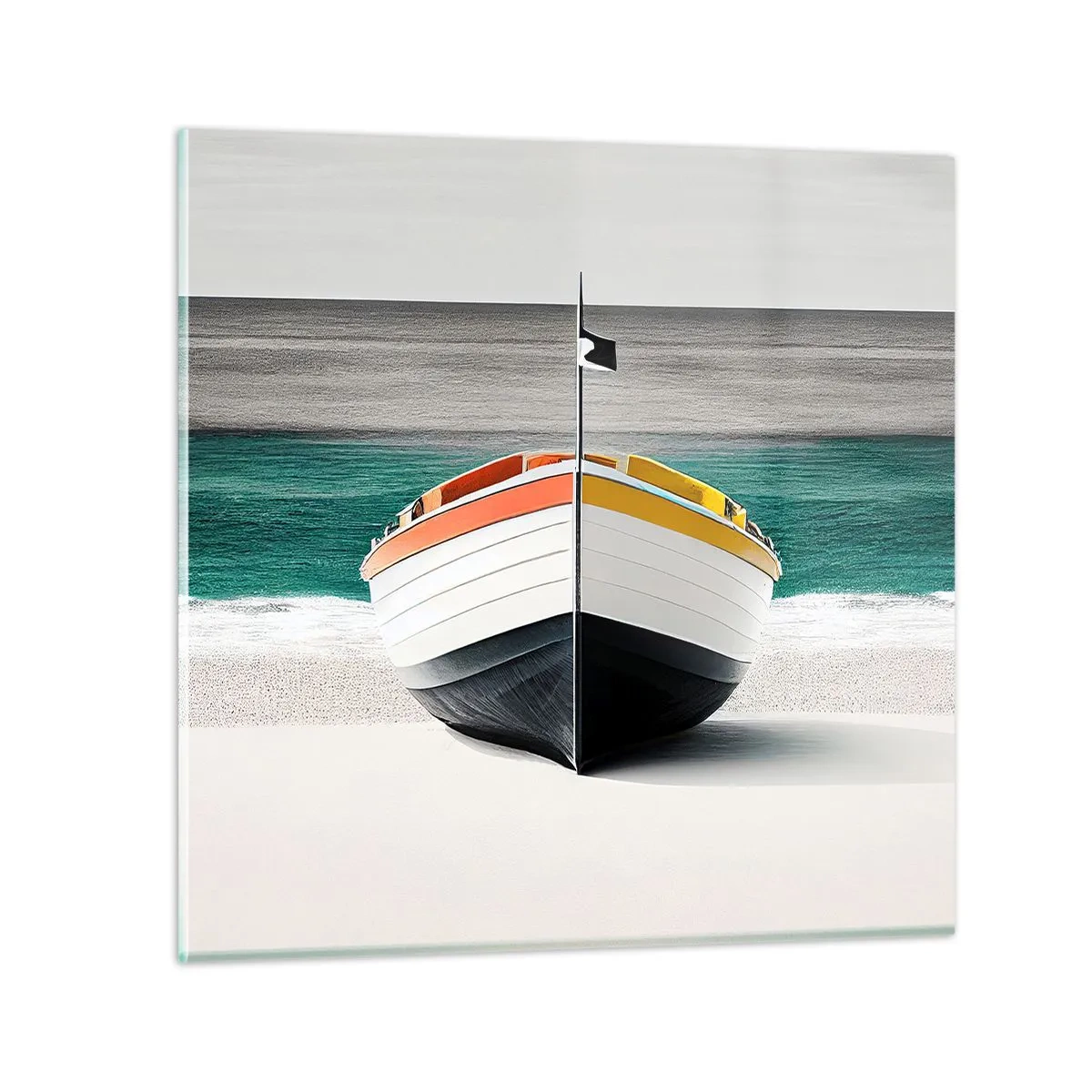 Impression sur verre - Image sur verre - A sa place - 30x30 cm