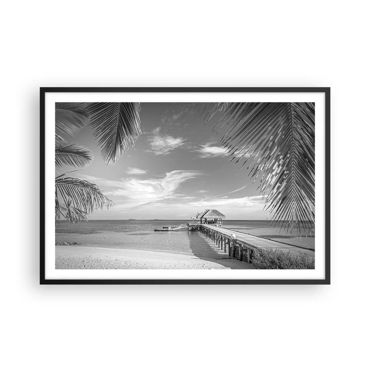 Affiche dans un cadre noir - Poster - Souvenirs ou rêve? - 91x61 cm