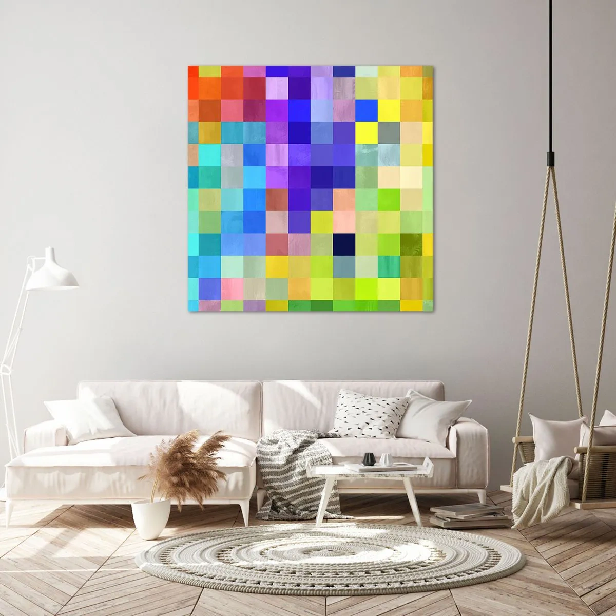 Impression sur toile - Image sur toile - Tous différents, tous égaux - 40x40 cm