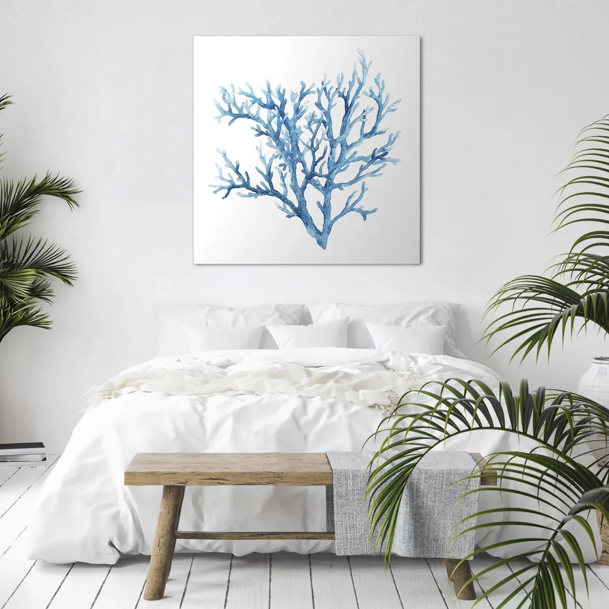 Impression sur toile - Image sur toile - Filigrane nautique - 40x40 cm