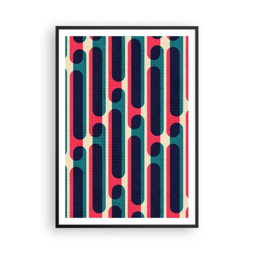 Affiche dans un cadre noir - Poster - En profondeur et sur l'avant - 70x100 cm