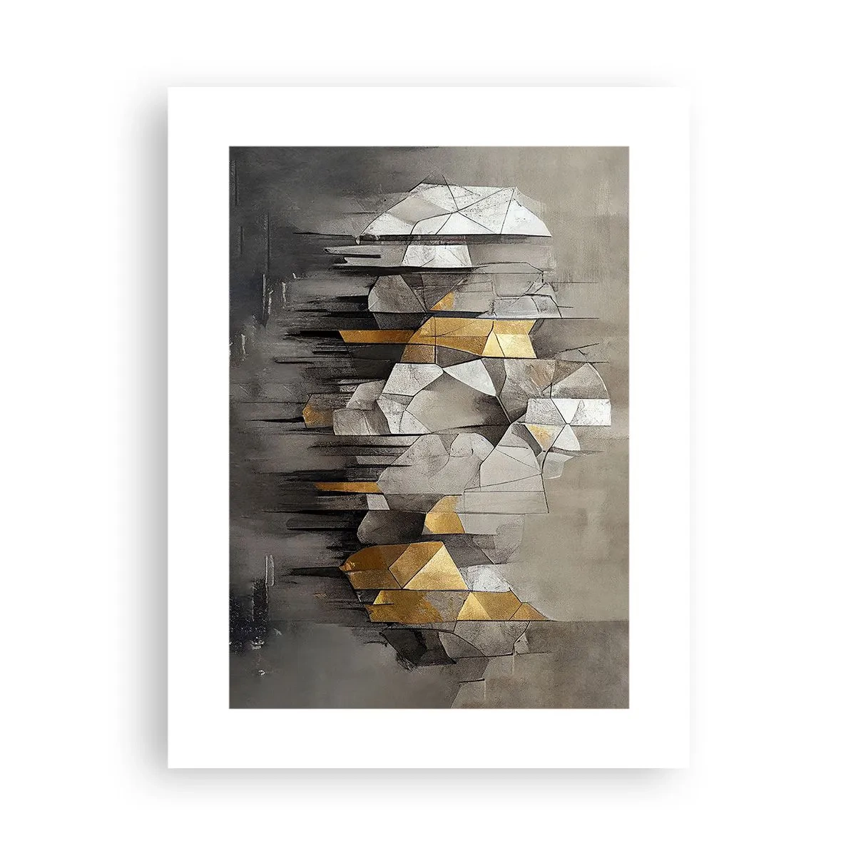 Affiche - Poster - Composition de glace et de lumière - 30x40 cm