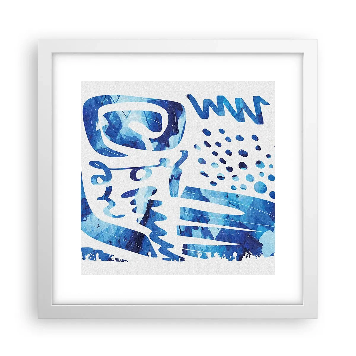 Affiche dans un cadre blanc - Poster - Retour aux racines - 30x30 cm