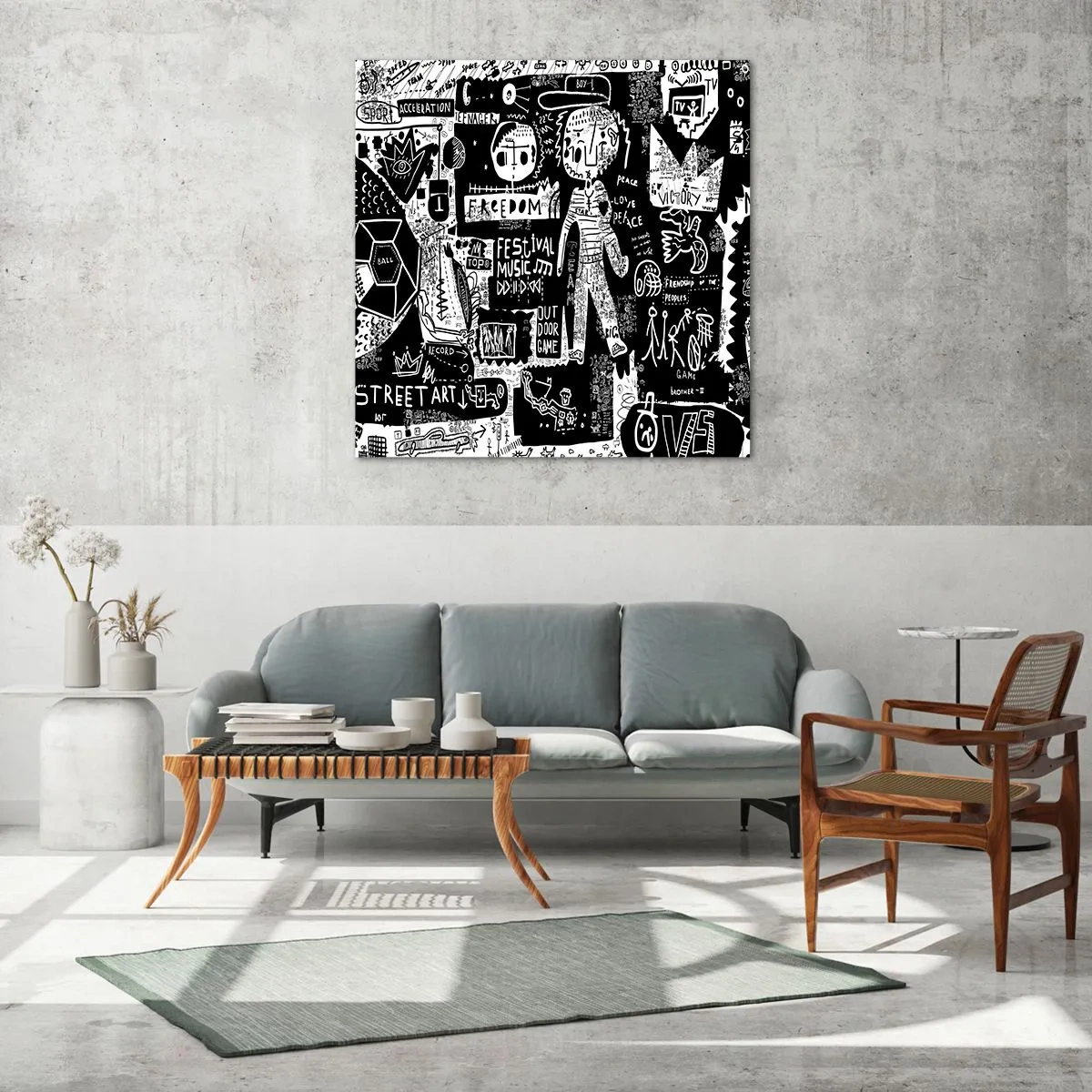 Impression sur verre - Image sur verre - Jeunesse spirituelle de loi et de joie - 30x30 cm