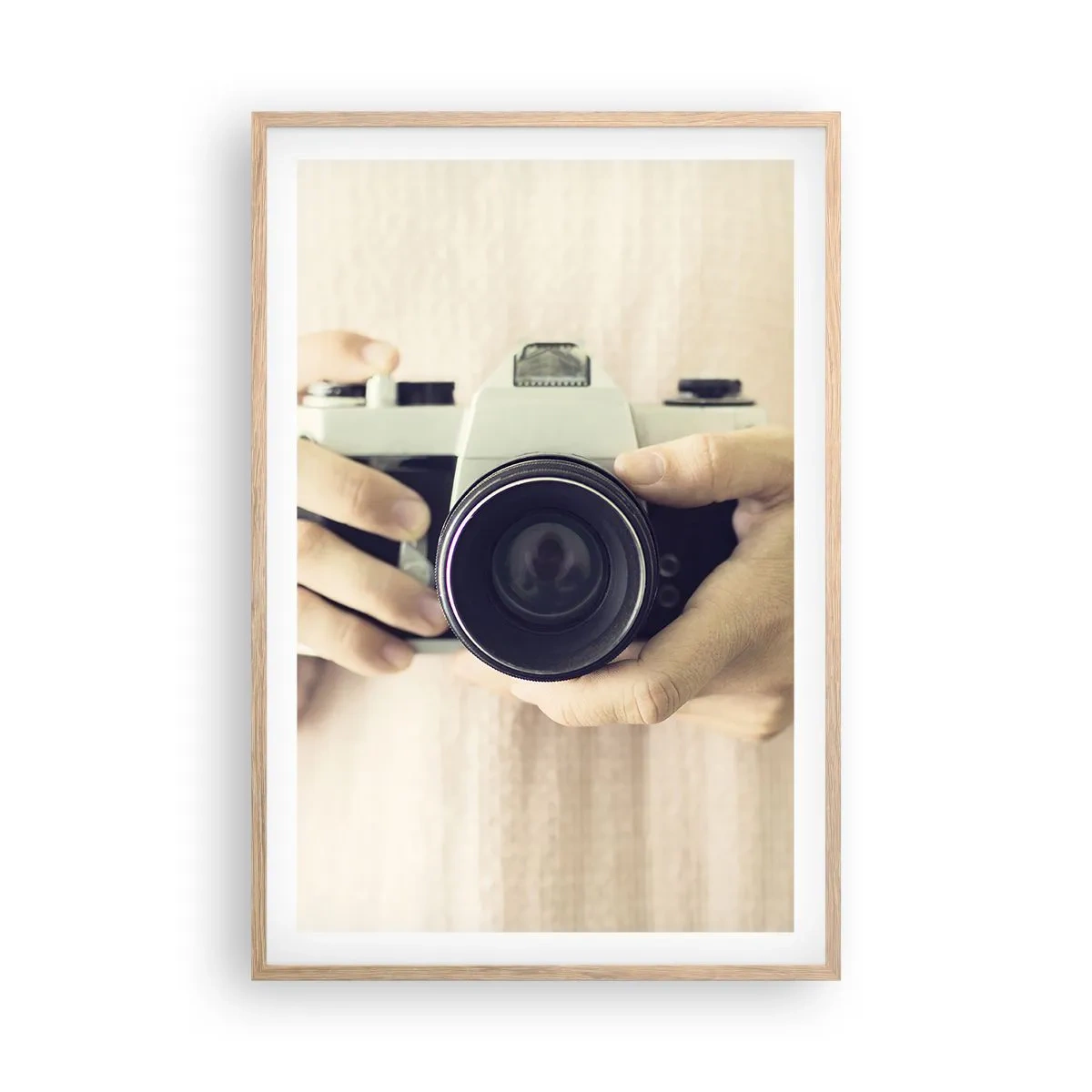 Affiche dans un chêne clair - Poster - Pour voir plus ... - 61x91 cm