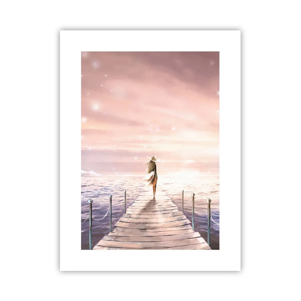 Affiche - Poster - A la lumière d'un rêve - 30x40 cm