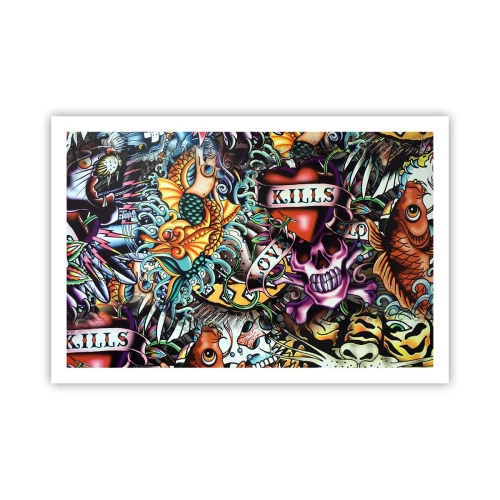Affiche - Poster - Le rêve du tatoueur - 91x61 cm