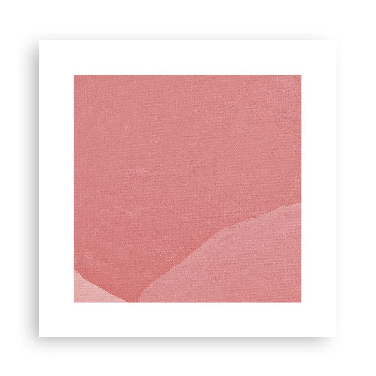 Affiche - Poster - Composition organique en rose - 30x30 cm