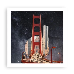 Affiche - Poster - Toujours au centre - 60x60 cm