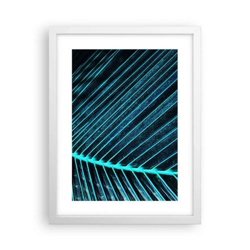 Affiche dans un cadre blanc - Poster - Texture verte - 30x40 cm