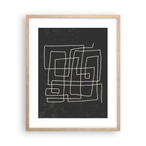 Affiche dans un chêne clair - Poster - Pas aussi simple - 40x50 cm