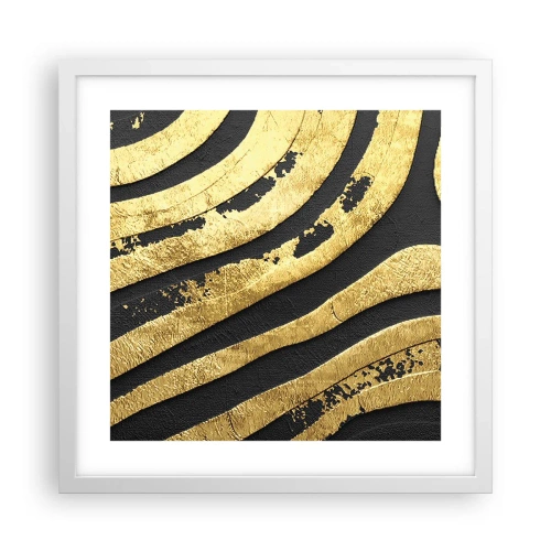 Affiche dans un cadre blanc - Poster - Tout coule - 40x40 cm